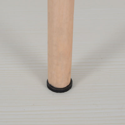 Harfington 18 Pcs Black 2.5cm Diameter Nonslip Table Chair Leg Felt Cushion Pad