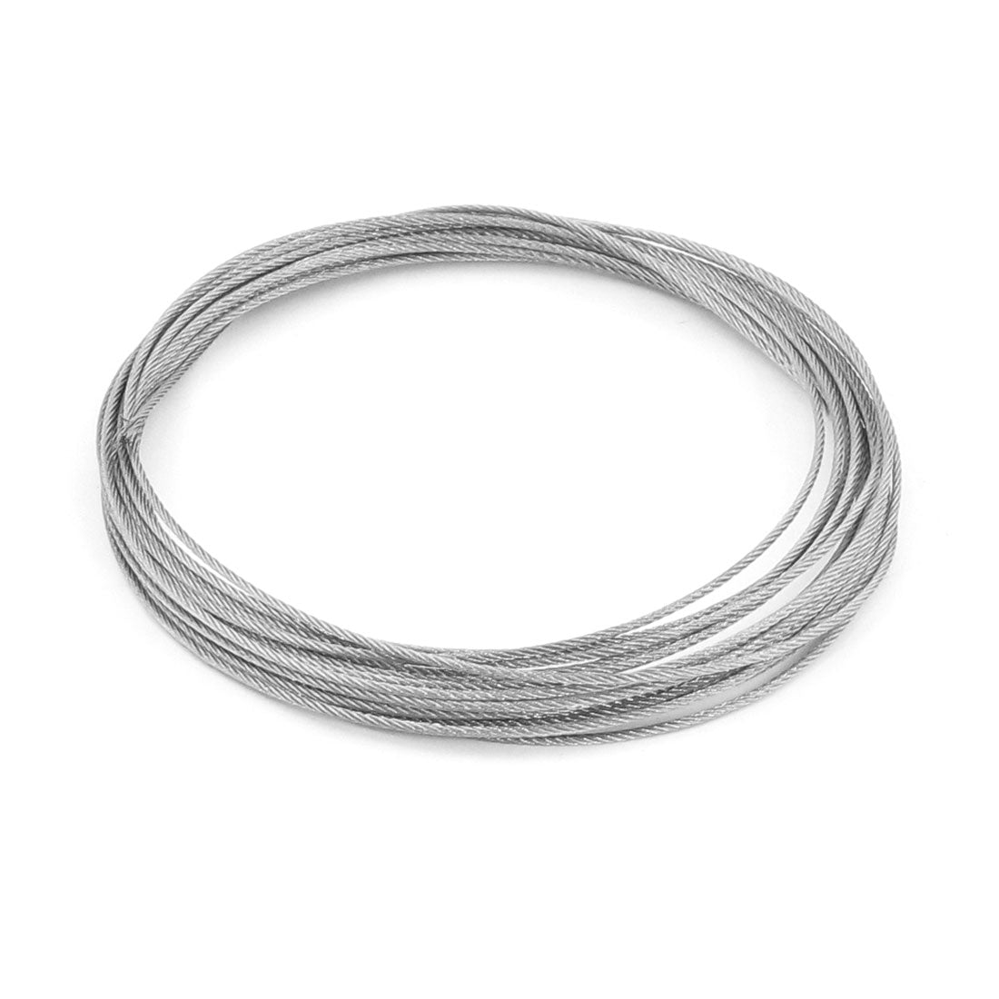 Harfington 1.2mm Dia 7x7 5.2M Long Flexible Stainless Steel Wire Cable for Grinder