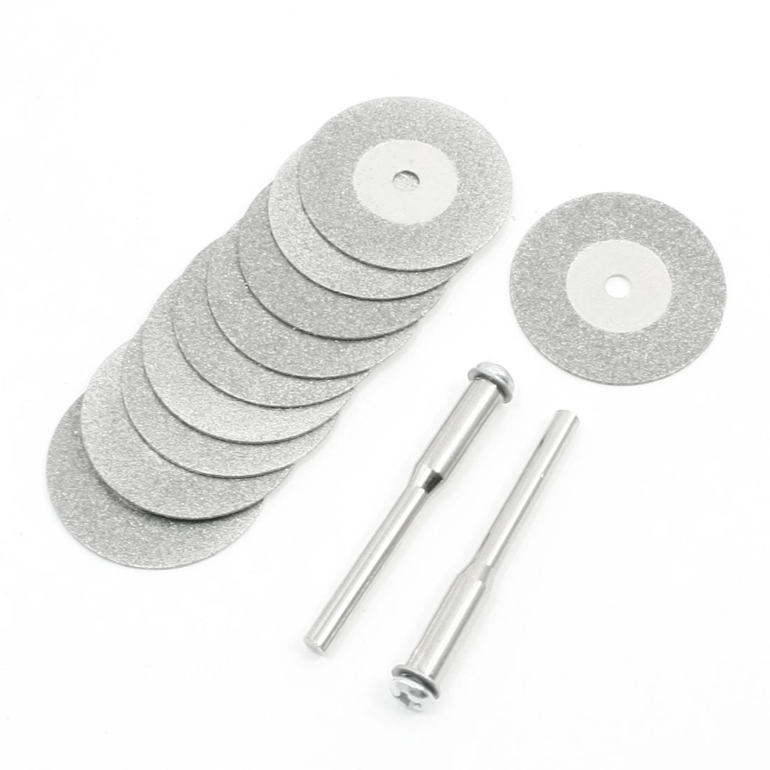 Harfington 25x1mm Gray Aluminum Resin Bond Diamond Coated Grinding Wheel 10Pcs