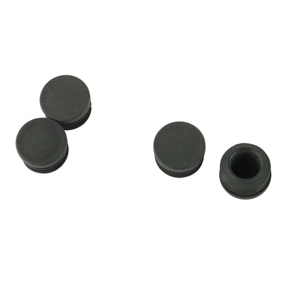 Harfington 19mm Dia Round Plastic Blanking End Cap Tubing Tube Insert 4 Pcs