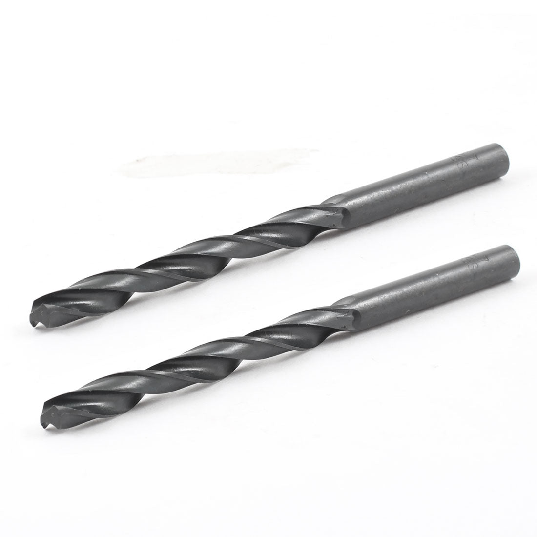 Harfington 2pcs Straight Shank 6.7mm Dia Split Point High Speed Steel Twist Drill Bit Black