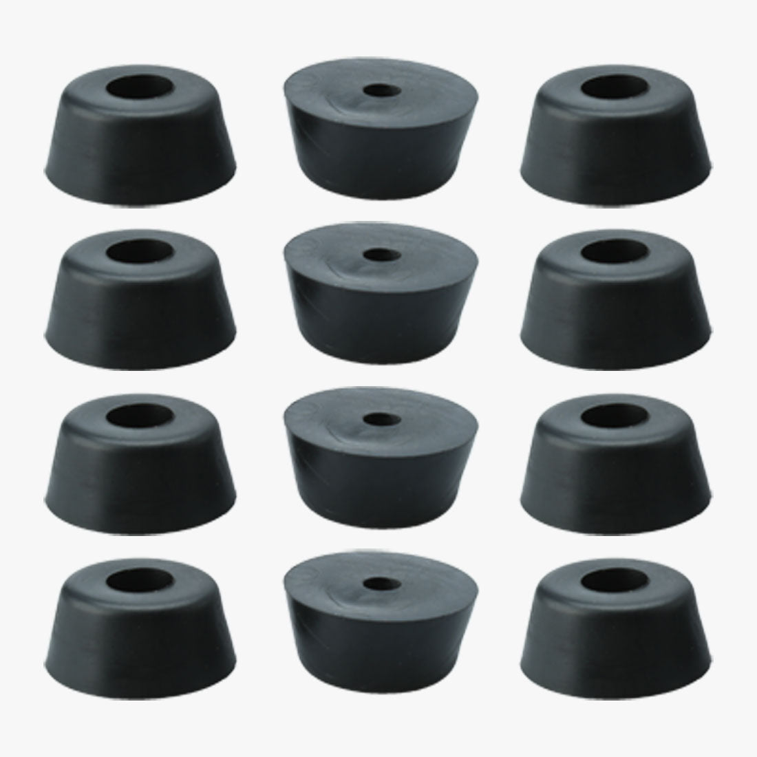 Harfington 12pcs Rubber Feet Bumpers Furniture Table Amplifier Speaker Cabinet Leg Pads, D21x18xH10mm