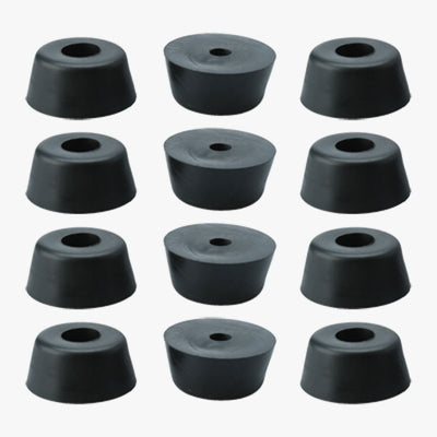 Harfington 12pcs Rubber Feet Bumpers Furniture Table Amplifier Speaker Cabinet Leg Pads, D21x18xH10mm