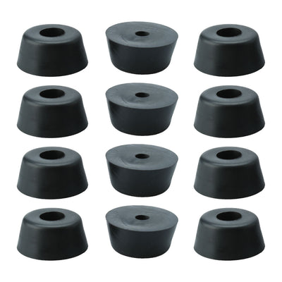 Harfington 12pcs Rubber Feet Bumpers Furniture Table Amplifier Speaker Cabinet Leg Pads, D21x18xH10mm
