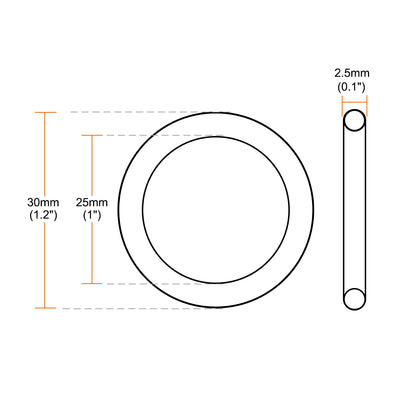 Harfington Silicone O-Rings, VMQ Seal Gasket for Compressor Valves