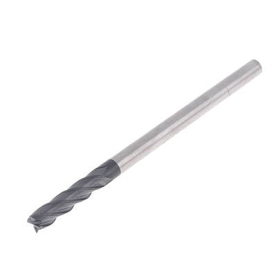 Harfington 6mm Cutting Diameter Tungsten Steel 4 Flute Endmill Cutter Tool