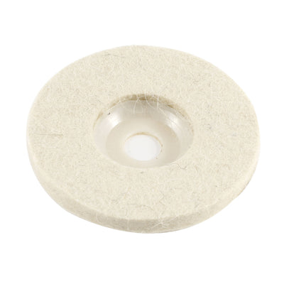 Harfington grey white  Felt Polishing Disc Wheel Pad 100mmx9mmx16mm