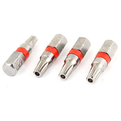 Harfington 4 Pcs 4.4mm Magnetic Torx T25 Screw Driver Screwdriver Bit