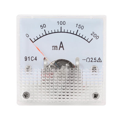 Harfington 0-200mA Ampere Needle Panel Meter Amperemeter 91C4