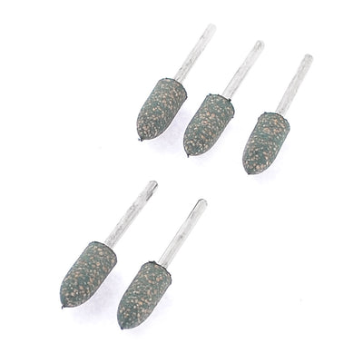 Harfington 8mm x 20mm Head Abrasive Bit Metal Shaft Polishing Cone Shape Point 5 Pcs