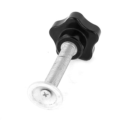 Harfington M10 x 60mm Male Thread Plastic Star Head Clamping Knob Grip