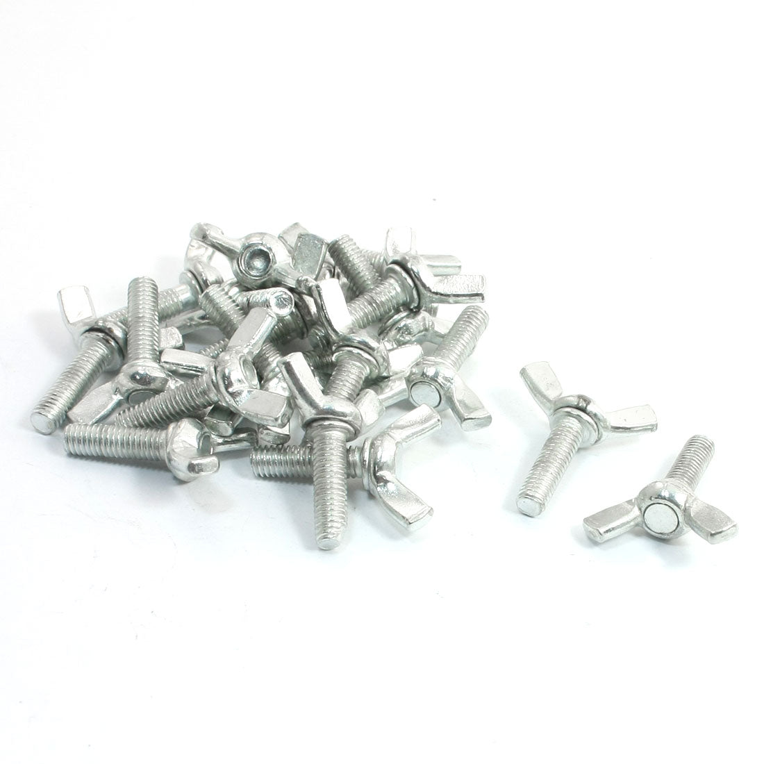 Harfington 20Pcs Replacement Wing Screw 6x20mm for Solar Pool Purifier Silver Tone