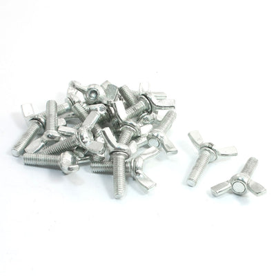 Harfington 20Pcs Replacement Wing Screw 6x20mm for Solar Pool Purifier Silver Tone