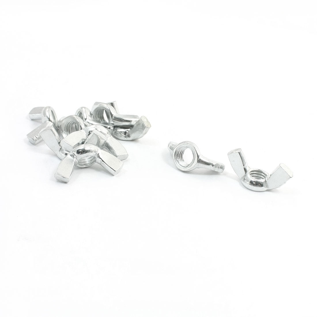 Harfington 10PCS 8mm M8 Wingnut Set Hardware Silver Tone Thumb Nut Fasteners