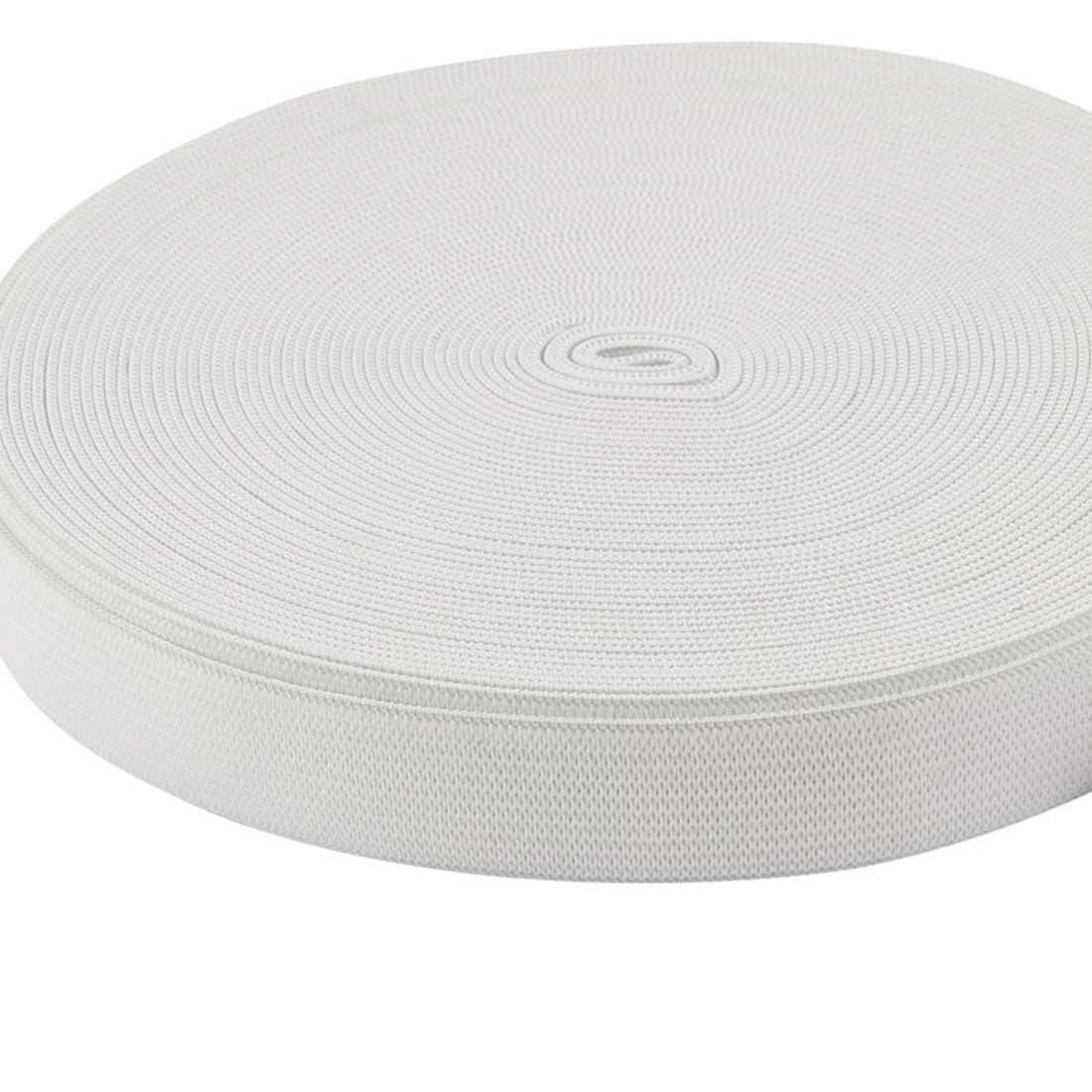 Harfington 18 mm x 12 m, weißes geflochtenes Gummiband als Ersatz für das Nähen von Kleidung