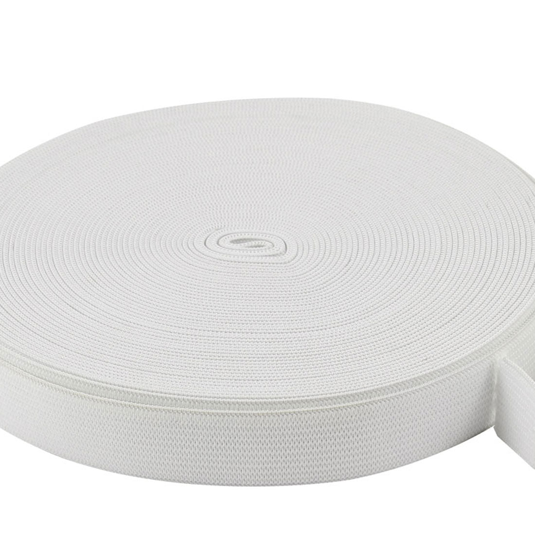 Harfington 18 mm x 12 m, weißes geflochtenes Gummiband als Ersatz für das Nähen von Kleidung