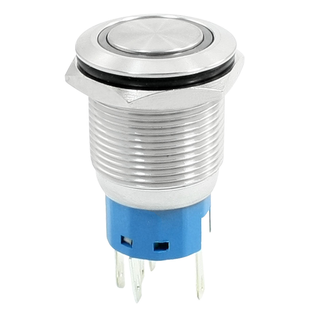 Harfington 19 mm selbstsichernder 12-V-Edelstahl-Drucktastenschalter mit grüner LED