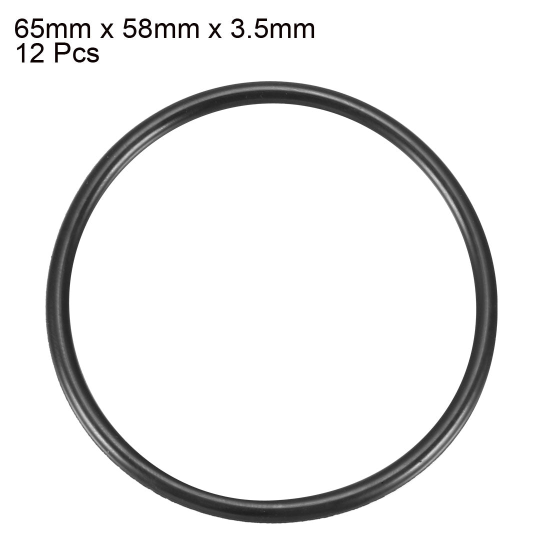 Harfington Nitrile Rubber O-Rings, Metric Buna-N Sealing Gasket Pack of 12