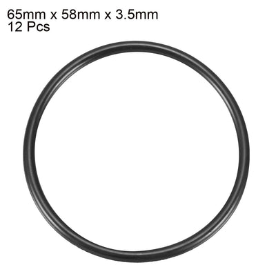 Harfington Nitrile Rubber O-Rings, Metric Buna-N Sealing Gasket Pack of 12