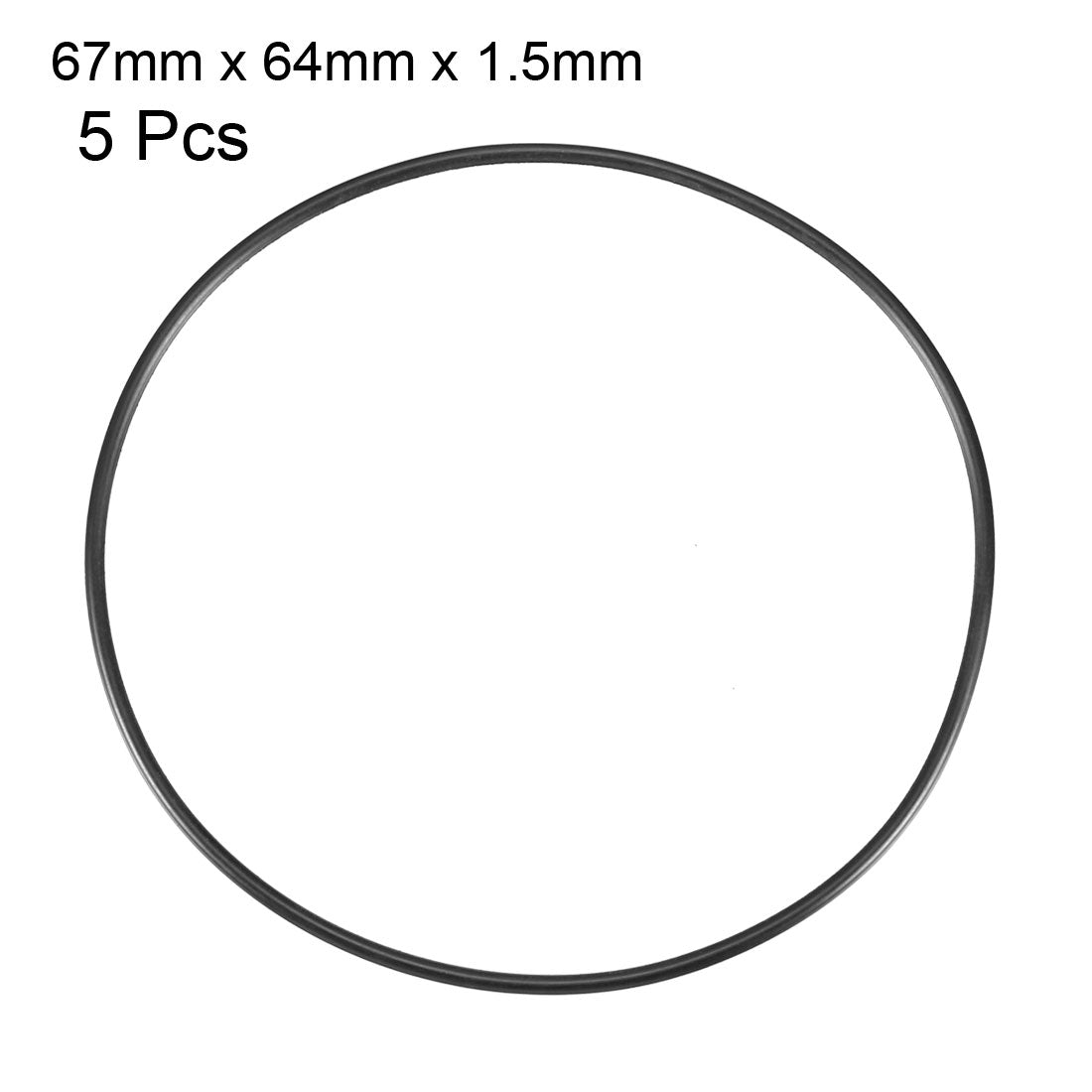Harfington Nitrile Rubber O-Rings Metric Buna-N Sealing Gasket 5Pcs