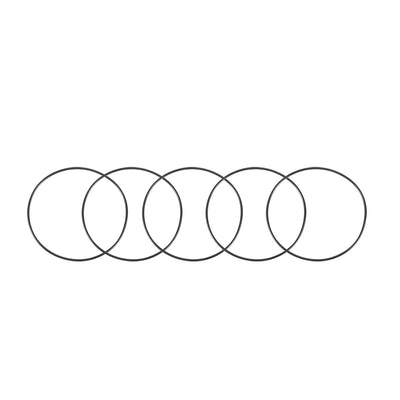 Harfington Nitrile Rubber O-Rings Metric Buna-N Sealing Gasket 5Pcs