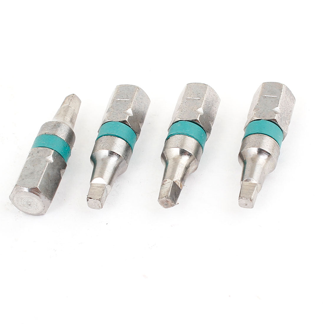 Harfington 4 Pcs 1/4" Hex 25mm Length 2.3mm x 2.3mm Square Head Screwdriver Bits