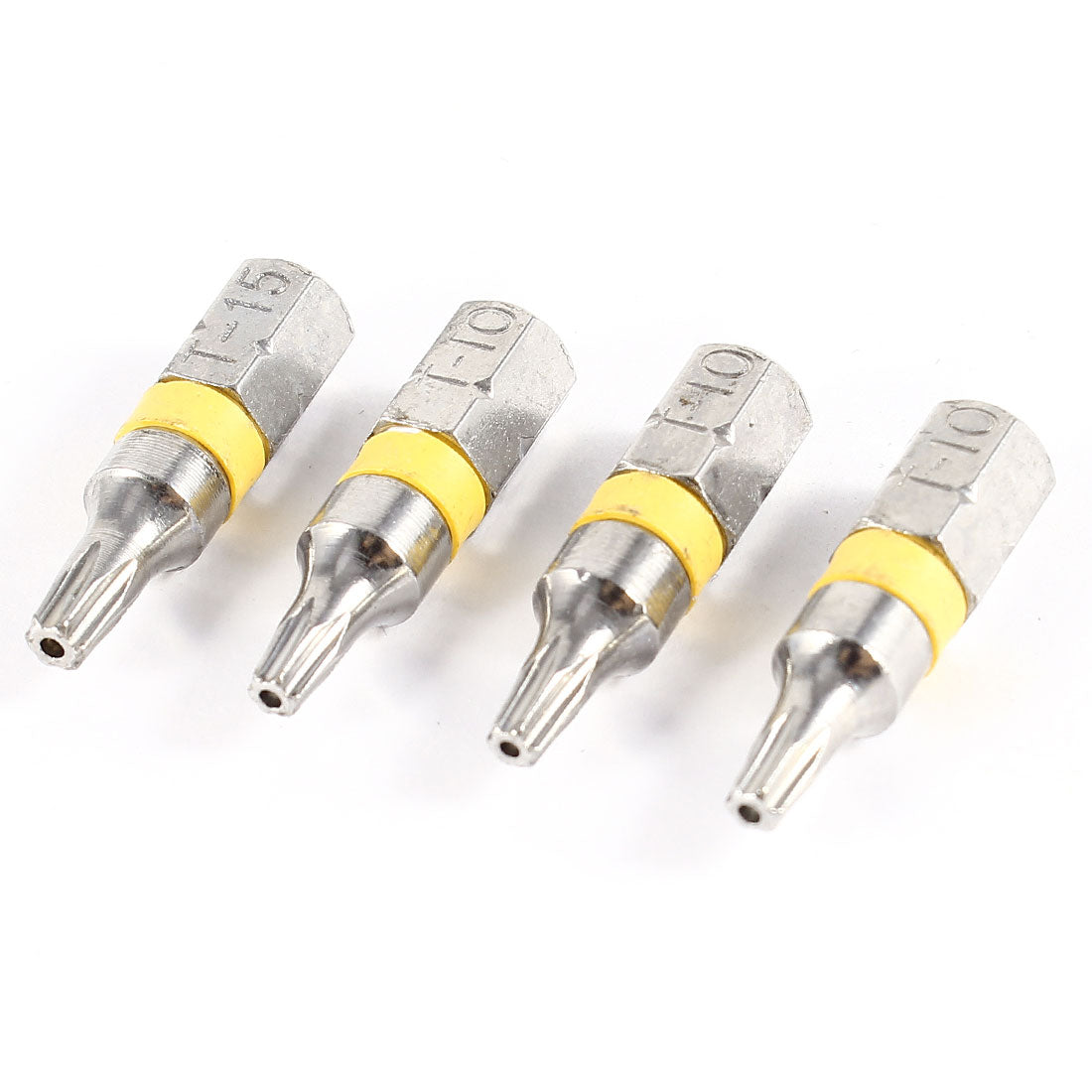 Harfington 4 Pcs 2.5mm Magnetic Tip 6.3mm Hex Shank Torx T10 Screw Driver Bits