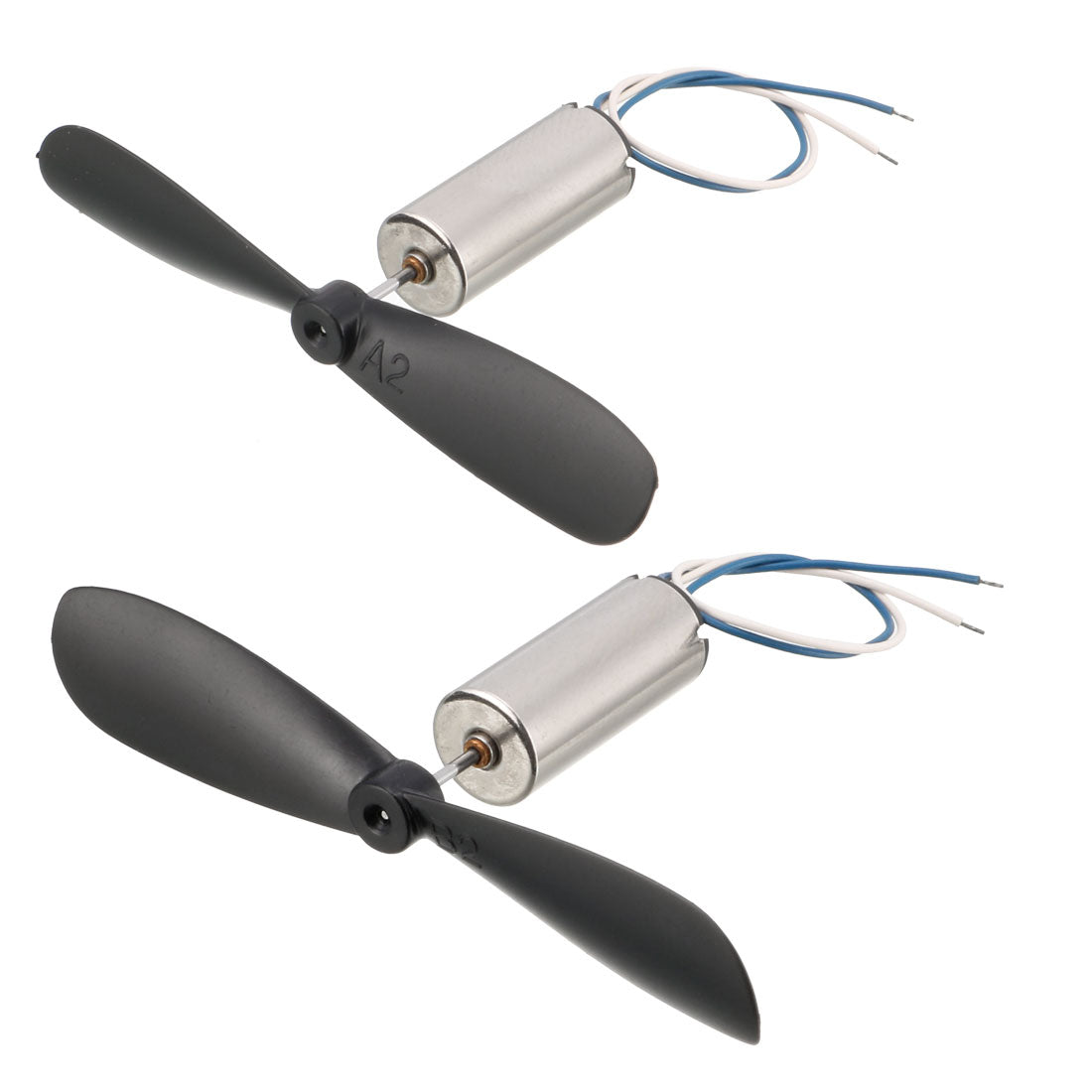 Harfington +C DC 3.7V 40000RPM 100mA 7 x 16mm Motors W Helicopter Propellers 2pcs