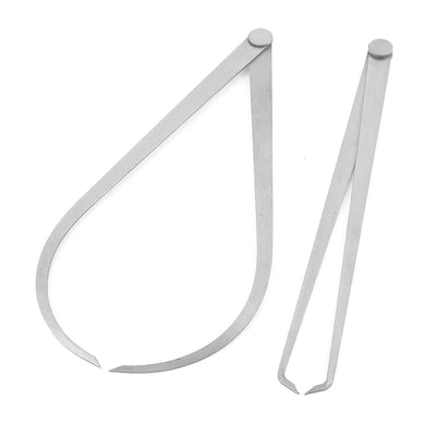 Harfington 30cm Length Metal Firm Friction Joint External Internal Calipers Tool 2 Pcs