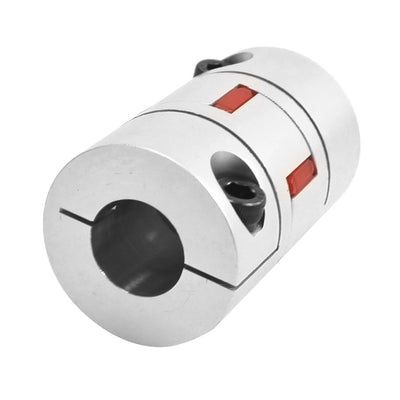 Harfington 14mm to 19mm CNC Motor Jaw Shaft Connector Plum Coupling Coupler Joint