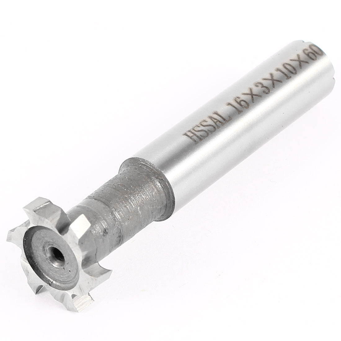 Harfington Hardware Milling Cutter 3mm Depth 16mm Cutting Dia 6 Flutes HSS T Slot End Mill