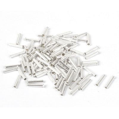 Harfington 18AWG Cable Wire EN1008 Connector 1.4mm Inner Dia Tube Bare Terminal 100 Pcs