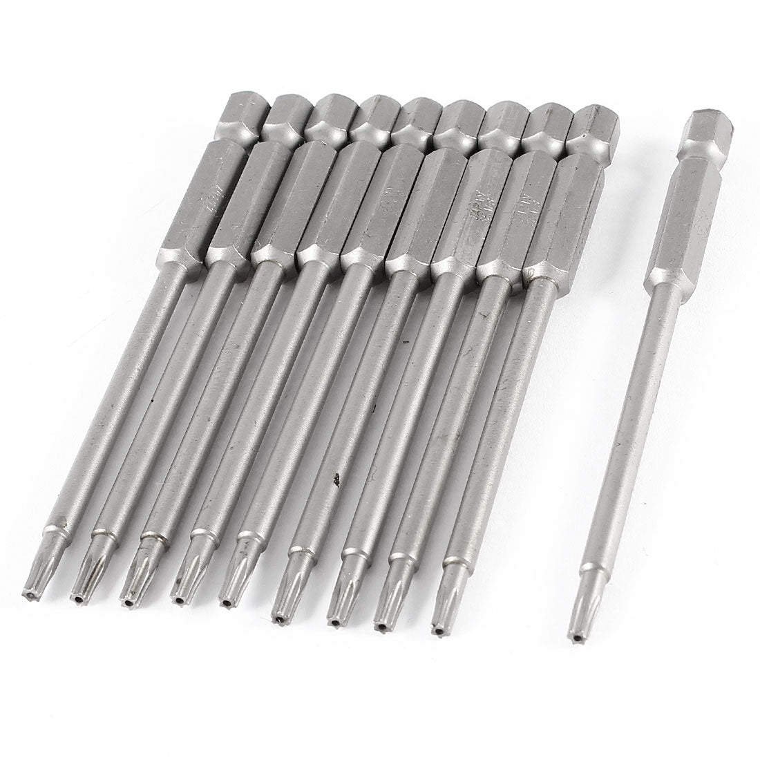 Harfington 10 Pcs Hex Shank Magnetic 2.8mm Torx T10 Security Screwdriver Bit