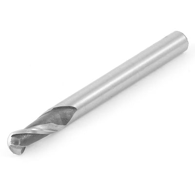 Harfington 10mmx10mm HSS Straight Shank 2 Flute 22mm Cutting Depth Ball End Milling Cutter