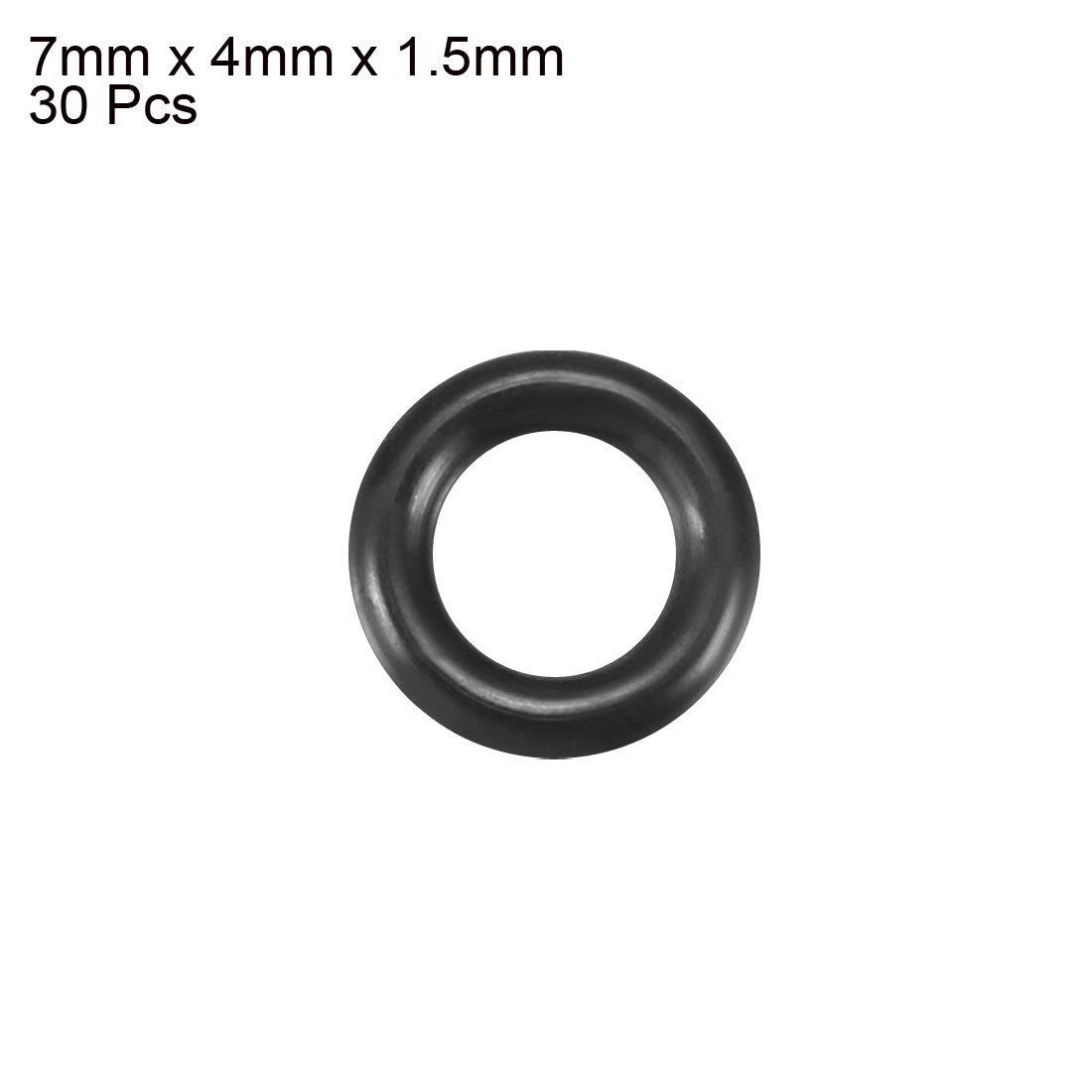 Harfington Nitrile Rubber O-Rings, Metric Nitrile Rubber Sealing Gasket Black Pack of 30