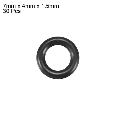 Harfington Nitrile Rubber O-Rings, Metric Nitrile Rubber Sealing Gasket Black Pack of 30