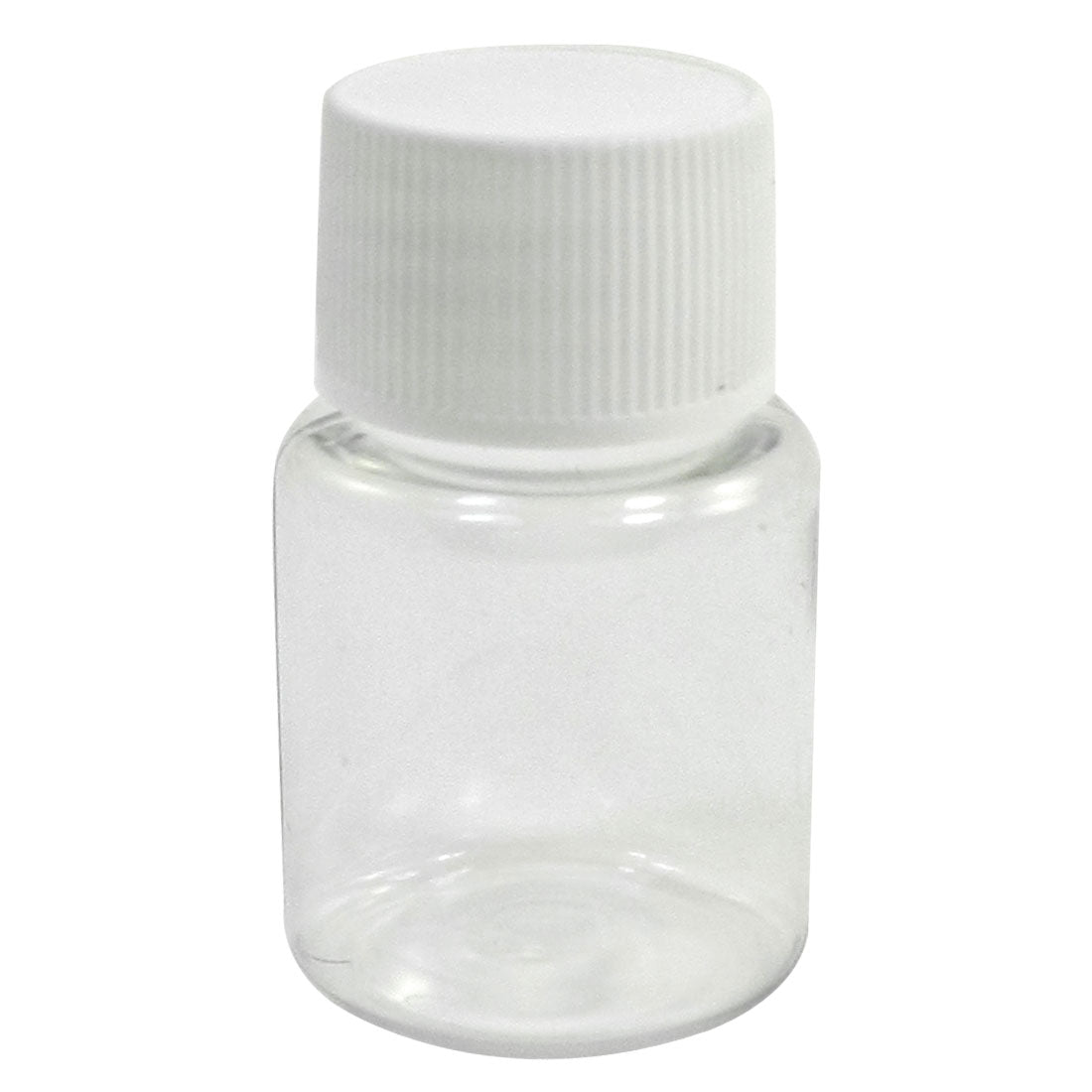 Harfington 15ML Capacity Laboratory Storage Clear Plastic Widemouth Bottle