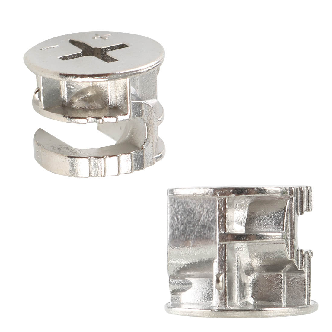 Harfington 15 Pcs Silver Tone 15mm Diameter Furniture Cam Lock Screw Fittings