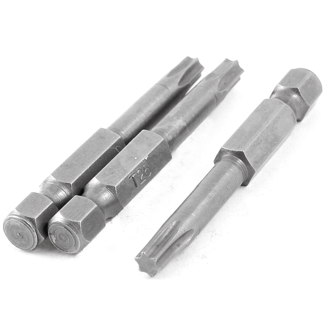 Harfington 3 Pcs T25 Magnetic 4.3mm Tip 6.3mm Hexagon Shank Torx Screwdriver Bits