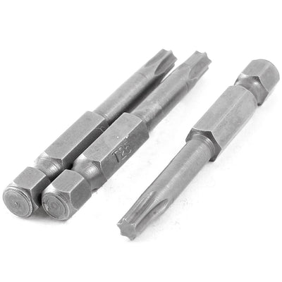 Harfington 3 Pcs T25 Magnetic 4.3mm Tip 6.3mm Hexagon Shank Torx Screwdriver Bits