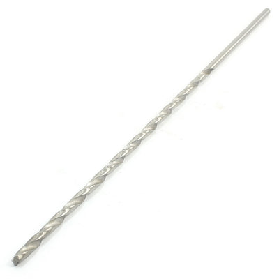 Harfington Silver Tone HSS Straight Shank 5mm Extension Twist Drill Bit 12"
