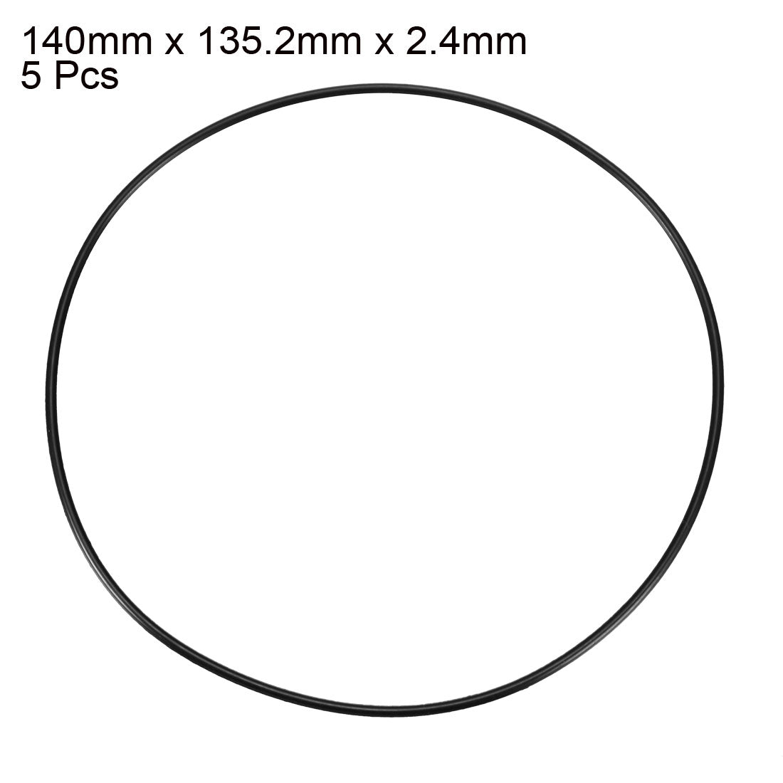 Harfington Nitrile Rubber O-Rings Metric Buna-N Sealing Gasket 5Pcs