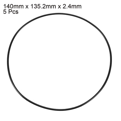 Harfington Nitrile Rubber O-Rings Metric Buna-N Sealing Gasket 5Pcs