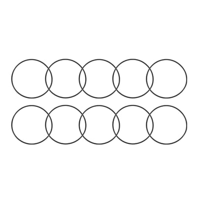 Harfington Nitrile Rubber O-Rings Metric Buna-N Sealing Gasket Black 10Pcs