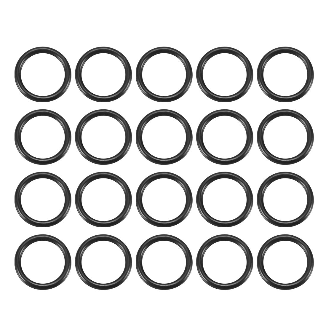 Harfington Nitrile Rubber O-Rings, Metric Buna-N Sealing Gasket, 20Pcs