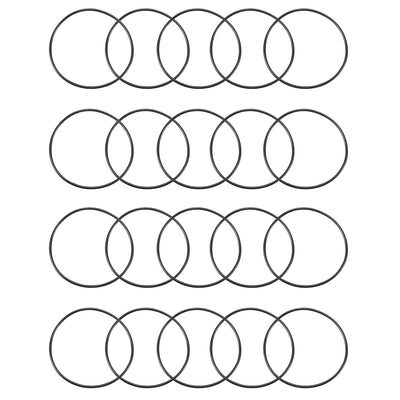 Harfington Nitrile Rubber O-Rings, Metric Buna-N Sealing Gasket, 20Pcs