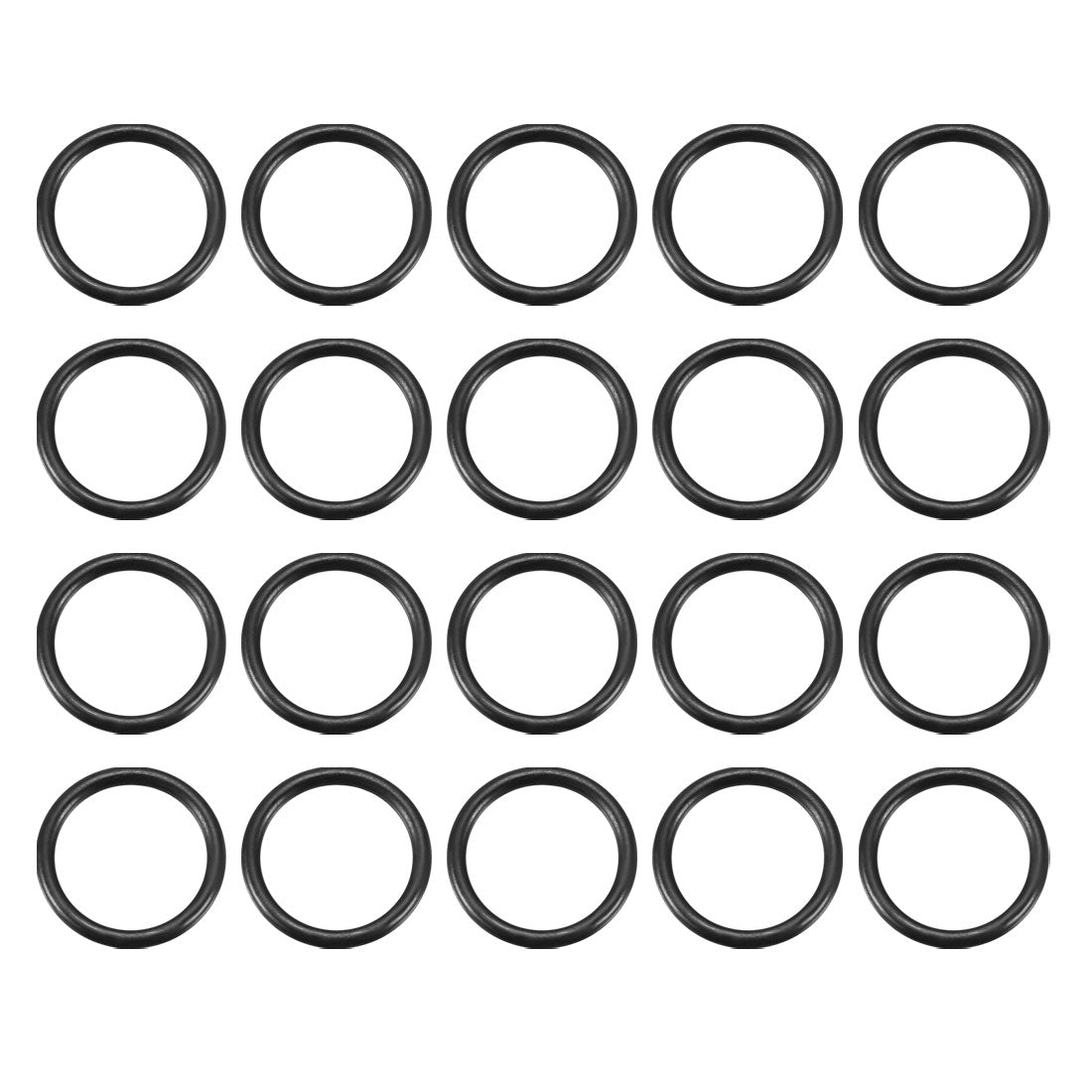 Harfington Nitrile Rubber O-Rings, Metric Buna-N Sealing Gasket, 20Pcs