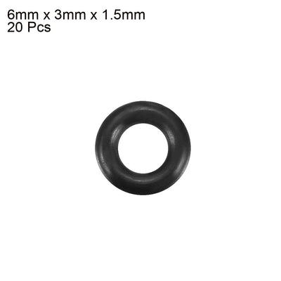 Harfington Nitrile Rubber O-Rings, Metric Buna-N Sealing Gasket, 20Pcs