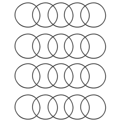 Harfington Nitrile Rubber O-Rings, Metric Buna-N Sealing Gasket, 20Pcs