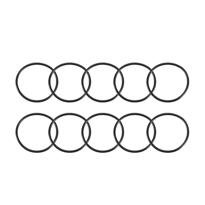 Harfington Nitrile Rubber O-Rings Metric Buna-N Sealing Gasket Black 10Pcs
